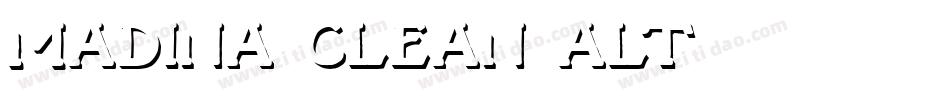 Madina Clean Alt字体转换